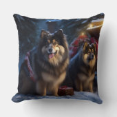 フィンランドのラプンドスノースイスクリスマスデコール クッション (正面)