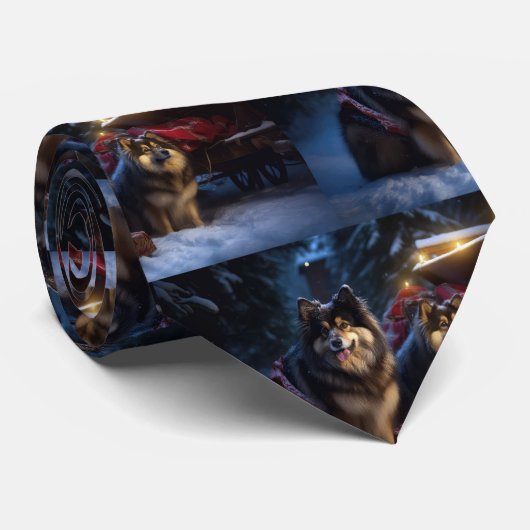 フィンランドのラプンドスノースイスクリスマスデコール ネクタイ (ロール)