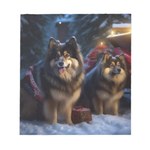 フィンランドのラプンドスノースイスクリスマスデコール ノートパッド