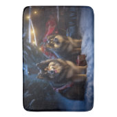 フィンランドのラプンドスノースイスクリスマスデコール バスマット (正面縦)