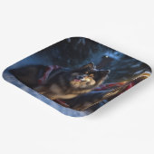 フィンランドのラプンドスノースイスクリスマスデコール ペーパープレート (傾斜あり)