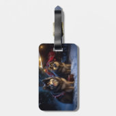 フィンランドのラプンドスノースイスクリスマスデコール ラゲッジタグ (裏面縦)