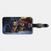 フィンランドのラプンドスノースイスクリスマスデコール ラゲッジタグ (裏面横)