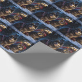 フィンランドのラプンドスノースイスクリスマスデコール ラッピングペーパー (角)