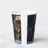 フィンランドのラプンドスノースイスクリスマスデコール 紙コップ (右)