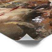 フィンランドのラプンドドッグアートプリントポスター ポスター (角)