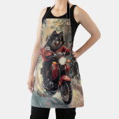 フィンランドのラプンドドッグオートバイクリスマス エプロン (インサイチュ)