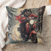 フィンランドのラプンドドッグオートバイクリスマス クッション (ブランケット)