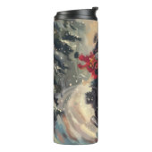 フィンランドのラプンドドッグオートバイクリスマス タンブラー (回転左)