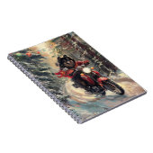 フィンランドのラプンドドッグオートバイクリスマス ノートブック (右側)