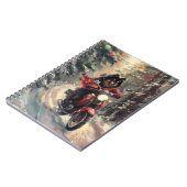 フィンランドのラプンドドッグオートバイクリスマス ノートブック (左側)