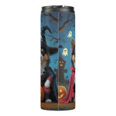 フィンランドのラプンドドッグスパンプキンハロウィンおもしろい タンブラー (裏面)