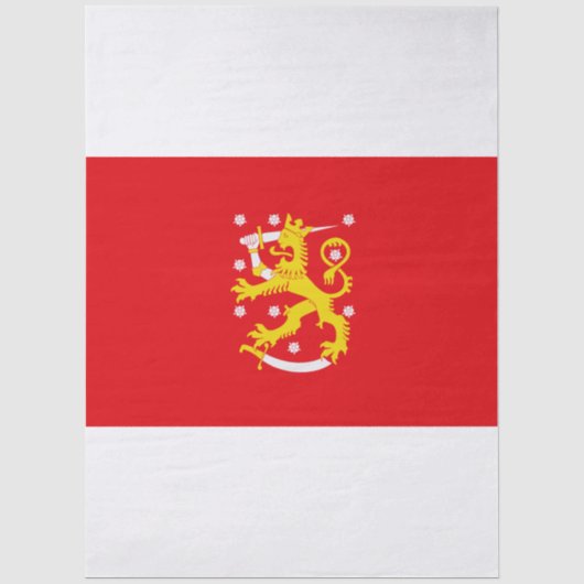 フィンランドの中世国旗 薄葉紙 (正面)