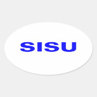 フィンランドの人々のステッカーSISUの自然及び精神