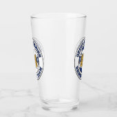 フィンランドの公式のフィンランドの飲むチーム旗 タンブラーグラス (右)