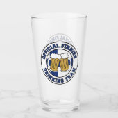 フィンランドの公式のフィンランドの飲むチーム旗 タンブラーグラス (正面)