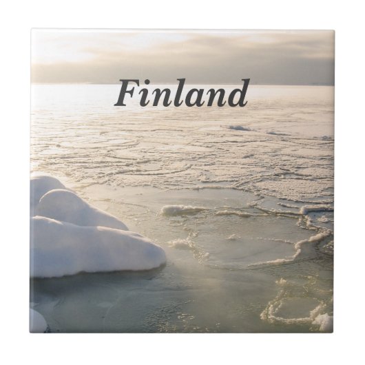 フィンランドの冬 タイル (正面)