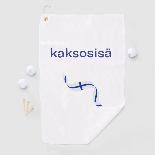 フィンランドの双子のパパ用ゴルフタオル ゴルフタオル (インサイチュ)