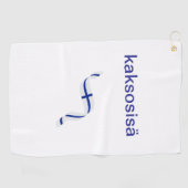 フィンランドの双子のパパ用ゴルフタオル ゴルフタオル (横)