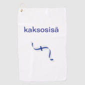 フィンランドの双子のパパ用ゴルフタオル ゴルフタオル (正面)