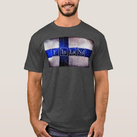 フィンランドの周期表のワイシャツ Tシャツ (正面)