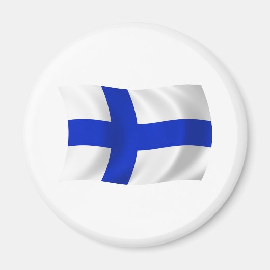フィンランドの国旗マグネット マグネット (正面)