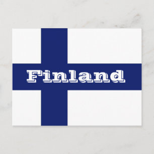 フィンランドの国旗 ポストカード