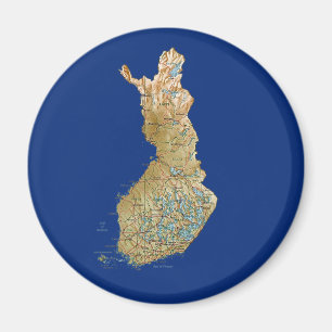 フィンランドの地図の磁石 マグネット