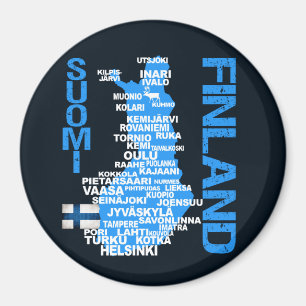 フィンランドの地図の磁石 マグネット