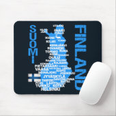 フィンランドの地図のmousepad マウスパッド (マウス)