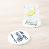 フィンランドの地図コースター – Rovaniemi コースター (側面)