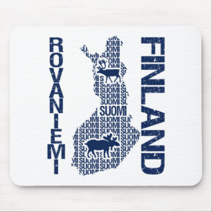 フィンランドの地図ムーセパド – Rovaniemi マウスパッド