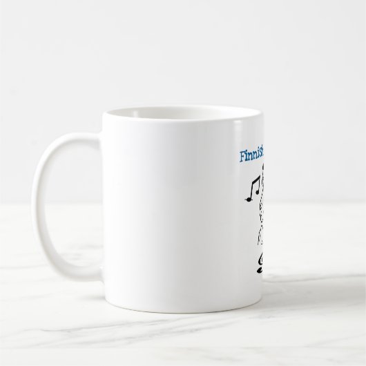 フィンランドの女の子の石 コーヒーマグカップ (左)