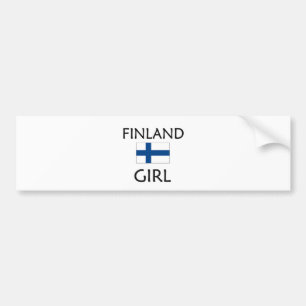 フィンランドの女の子 バンパーステッカー
