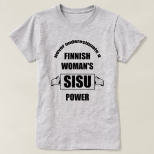 フィンランドの女性SISU力 Tシャツ
