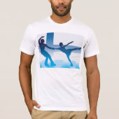 フィンランドの姿スケーターOn Ice Mens T-Shirt Tシャツ (正面)