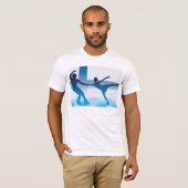 フィンランドの姿スケーターOn Ice Mens T-Shirt Tシャツ (正面フル)