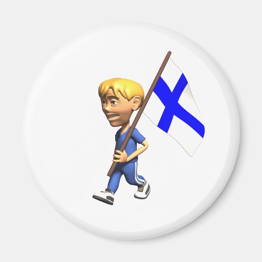 フィンランドの少年 マグネット (正面)