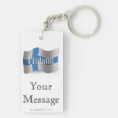 フィンランドの振る旗 キーホルダー (裏面)