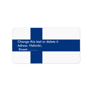 フィンランドの旗が付いているカスタムなラベル ラベル