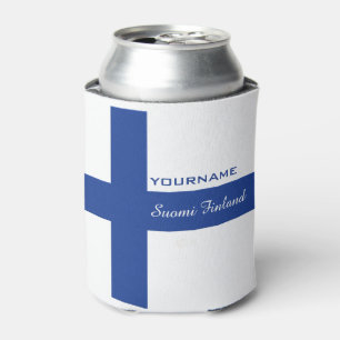 フィンランドの旗のカスタムはクーラーできます 缶クーラー