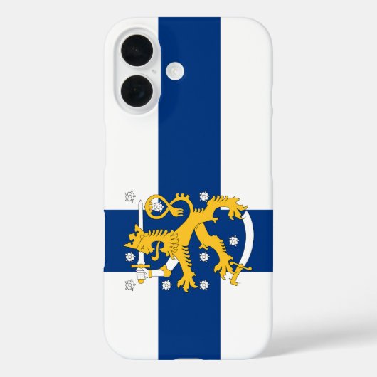 フィンランドの旗のスマホケース Case-Mate iPhoneケース (裏面)