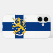 フィンランドの旗のスマホケース Case-Mate iPhoneケース (裏面 (横))