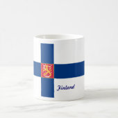 フィンランドの旗のマグ コーヒーマグカップ (中央)