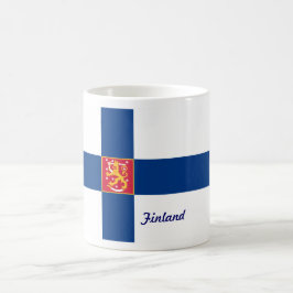フィンランドの旗のマグ コーヒーマグカップ