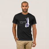 フィンランドの旗の地図のTシャツ Tシャツ (正面フル)