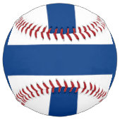 フィンランドの旗を持つ愛国的ソフトボール ソフトボール (裏面)