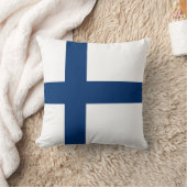 フィンランドの旗 クッション (ブランケット)