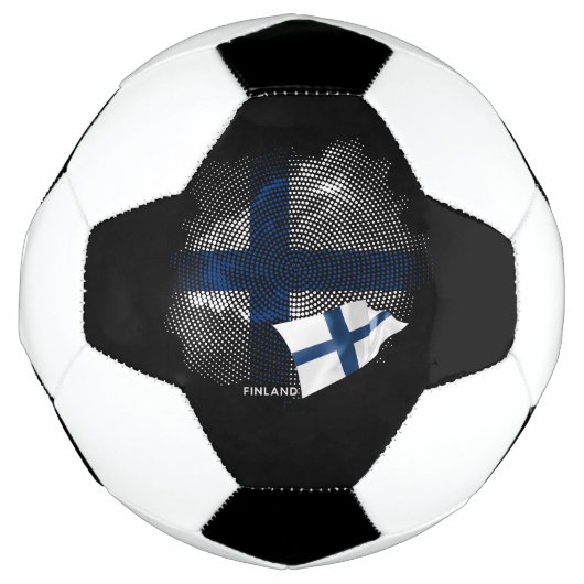 フィンランドの旗 サッカーボール (正面)
