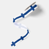 フィンランドの旗 サテンリボン (裏面)